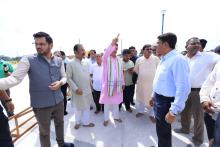 CM Checked out the vibrant preparations at Mata Tripurasundari Temple, Udaipur, for inaugural puja & grand redevelopment launch.