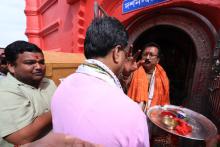 CM Checked out the vibrant preparations at Mata Tripurasundari Temple, Udaipur, for inaugural puja & grand redevelopment launch.